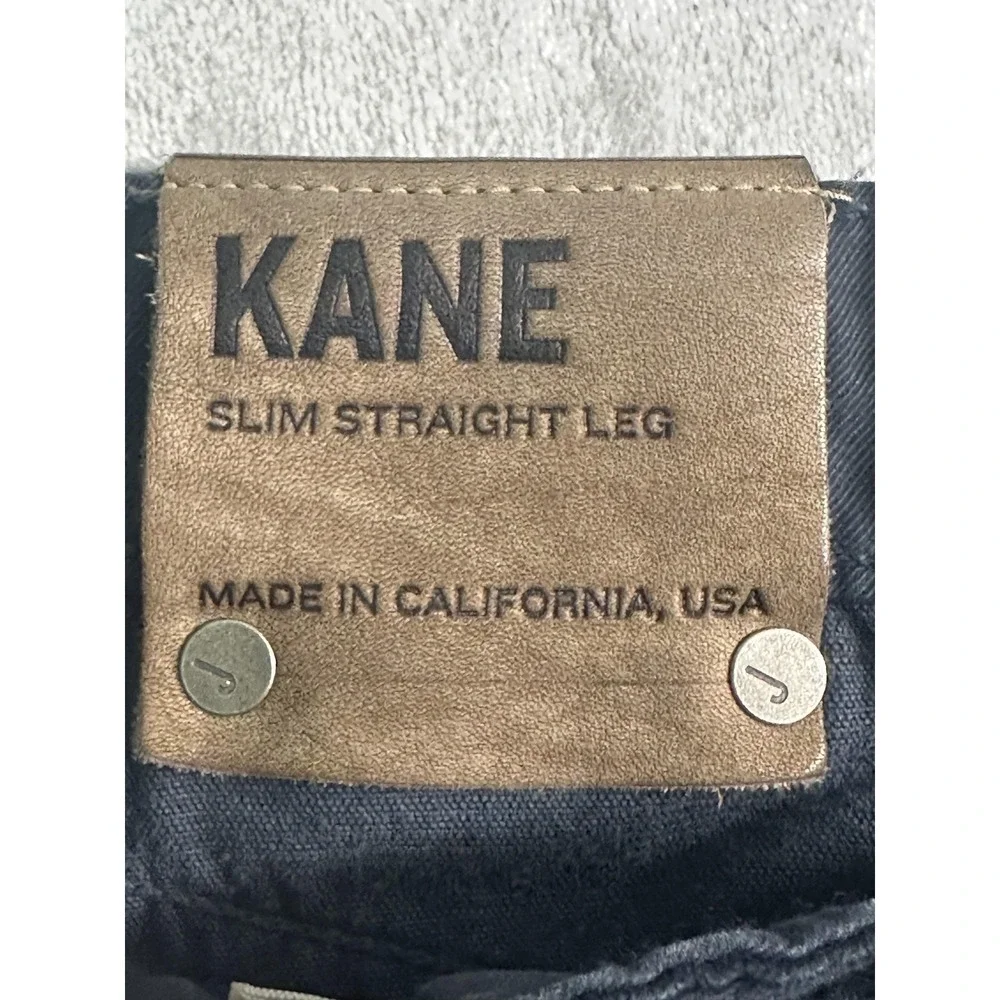 J Brand Kane Corduroy Pants Mens‎ 32x31 Navy Slim Straight Made USA JGM180M01